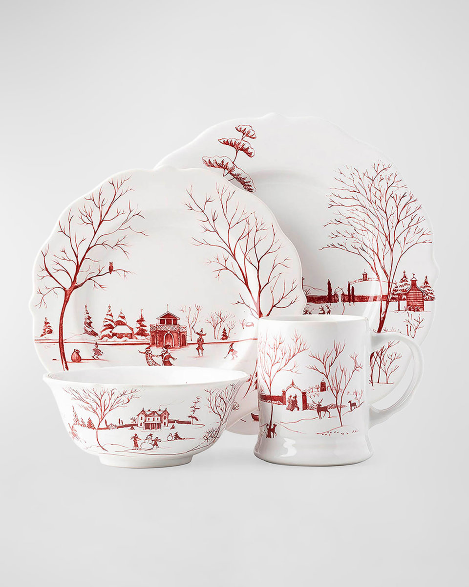 Country Estate Winter Frolic 4pc Place Setting
